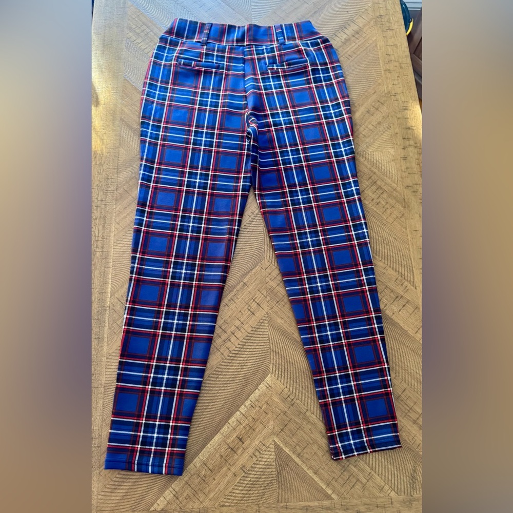 👖 Plaid Bottoms in Blue & Red - Size L/XL